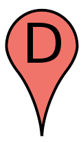 Standortmarker für Krabbelkäfer